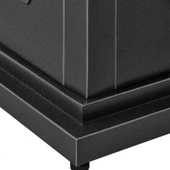 Home Decorators Collection St. Charles 25.98 in. x 25 in. Rectangular Steel Propane Gas Black Fire Pit -Flora Home Decorators Soldes black home decorators collection gas fire pits fhtm80319 c3 1000