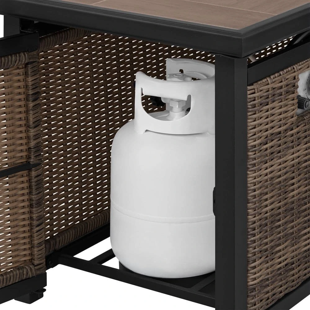 Home Decorators Collection Corden 44.9 in. Outdoor Steel Propane Black Gas Fire Pit Table 7 Home Decorators Collection Corden 44.9 in. Outdoor Steel Propane Black Gas Fire Pit Table - Image 5