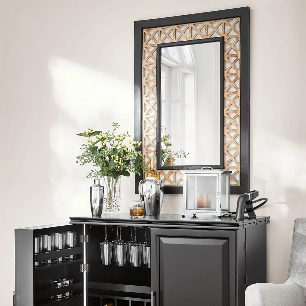 Home Decorators Collection Jamison Black Bar with Expandable Storage 7 Home Decorators Collection Jamison Black Bar with Expandable Storage - Image 5