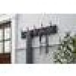 Home Decorators Collection Snap Install 27 in. Black Hook Rack with 5 Matte Black Hooks -Flora Home Decorators Soldes black home decorators collection hooks 64141 31 1000