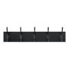 Home Decorators Collection Snap Install 27 in. Black Hook Rack with 5 Matte Black Hooks -Flora Home Decorators Soldes black home decorators collection hooks 64141 64 1000