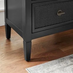 Home Decorators Collection Marsden Black 2-Drawer Cane Nightstand -Flora Home Decorators Soldes black home decorators collection nightstands 13966 02 66 1000