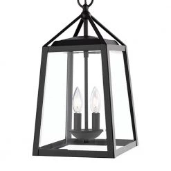 Home Decorators Collection Blakeley Transitional 2-Light Black Outdoor Pendant with Beveled Glass -Flora Home Decorators Soldes black home decorators collection outdoor pendant lights 2 39905 c3 1000