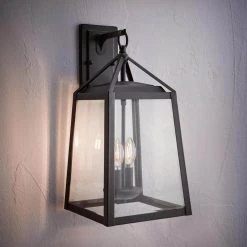 Home Decorators Collection Blakeley Transitional 2-Light Black Outdoor Wall Lantern with Beveled Glass 16 Home Decorators Collection Blakeley Transitional 2-Light Black Outdoor Wall Lantern with Beveled Glass -Flora Home Decorators Soldes black home decorators collection outdoor sconces 19905 66 1000
