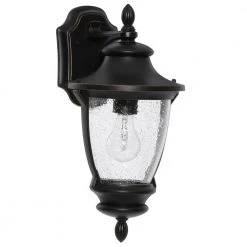Home Decorators Collection Wilkerson 1-Light Black Outdoor Wall Lantern Sconce -Flora Home Decorators Soldes black home decorators collection outdoor sconces 23452 40 1000