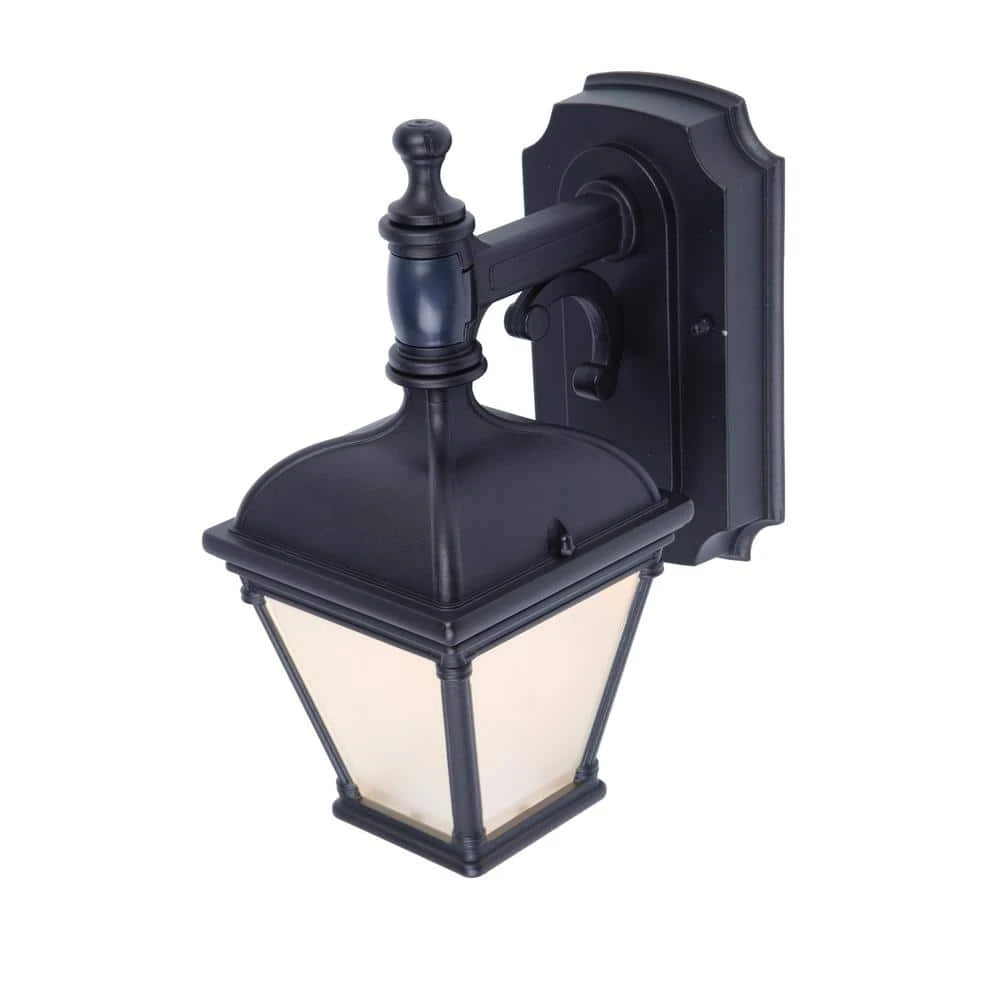 Home Decorators Collection St.Anoche 1-Light Black Motion Activated Outdoor Integrated LED Wall Lantern Sconce 5 Home Decorators Collection St.Anoche 1-Light Black Motion Activated Outdoor Integrated LED Wall Lantern Sconce - Image 3