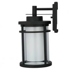 Home Decorators Collection Black Outdoor LED Wall Lantern Sconce -Flora Home Decorators Soldes black home decorators collection outdoor sconces dw7178bk 1d 1000