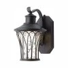 Home Decorators Collection Avia Falls Black Outdoor LED Dusk to Dawn Wall Lantern Sconce