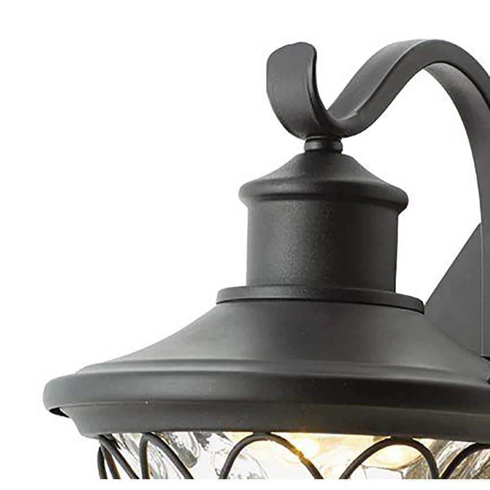 Home Decorators Collection Avia Falls Black Outdoor LED Dusk to Dawn Wall Lantern Sconce 8 Home Decorators Collection Avia Falls Black Outdoor LED Dusk to Dawn Wall Lantern Sconce - Image 6