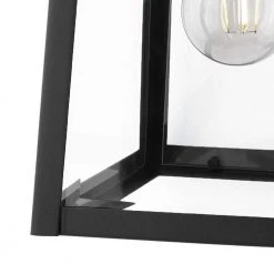 Home Decorators Collection Blakeley Transitional 1-Light Black Outdoor Wall Lantern with Beveled Glass -Flora Home Decorators Soldes black home decorators collection outdoor sconces w 09905 4f 1000