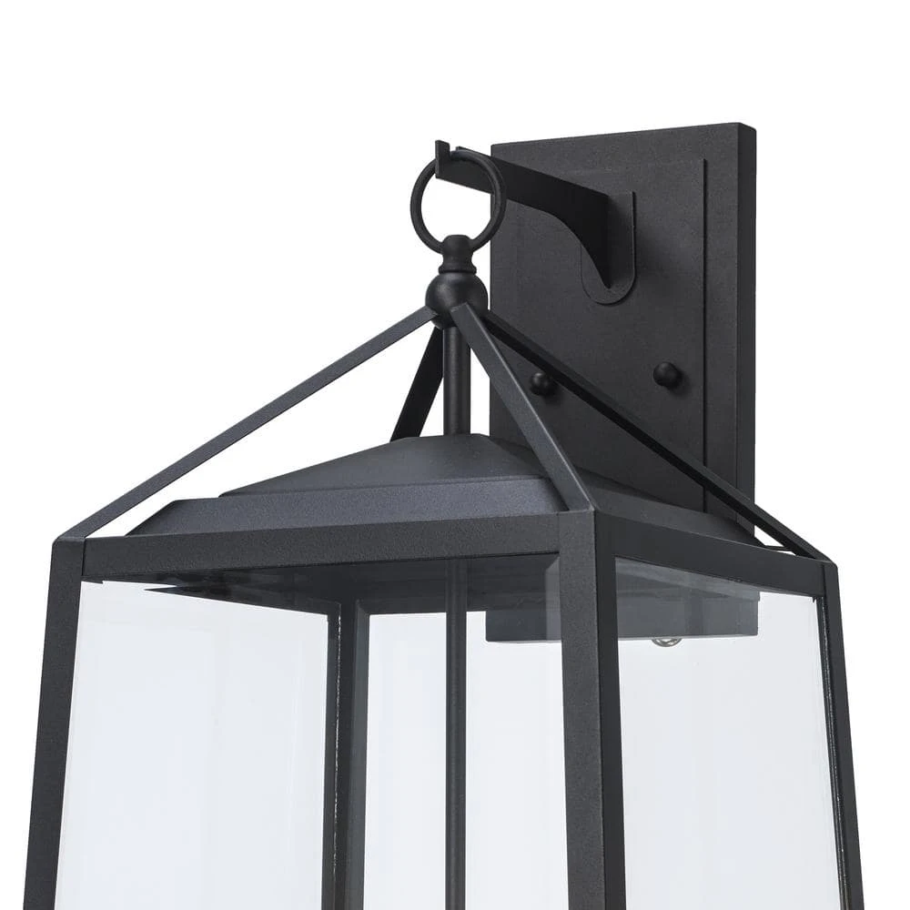 Home Decorators Collection Blakeley Transitional 3-Light Black Hardwired Extra Large Outdoor Wall Lantern Sconce with Beveled Glass 13 Home Decorators Collection Blakeley Transitional 3-Light Black Hardwired Extra Large Outdoor Wall Lantern Sconce with Beveled Glass - Image 11
