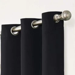 Home Decorators Collection Thermal 37 in. W x 63 in. L Room Darkening Window Curtain in Black 8 Home Decorators Collection Thermal 37 in. W x 63 in. L Room Darkening Window Curtain in Black -Flora Home Decorators Soldes black home decorators collection room darkening curtains fzh04lay1blk 4f 1000
