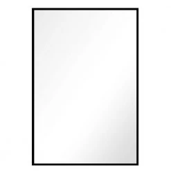 Home Decorators Collection 26 in. W x 38 in. H Framed Rectangular Bathroom Vanity Mirror in Black