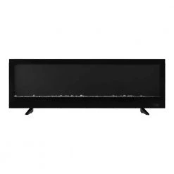 Home Decorators Collection 60 in. W View Wall Mount Electric Fireplace in Black -Flora Home Decorators Soldes black home decorators collection wall mounted electric fireplaces sp6976 a0 1000