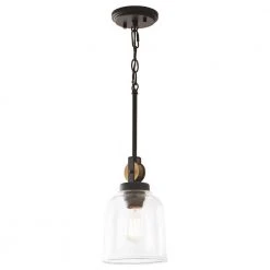 Home Decorators Collection Knollwood 7 in. 1-Light Blackened Bronze Industrial Mini Pendant Light with Vintage Brass Accents & Clear Glass Shade 14 Home Decorators Collection Knollwood 7 in. 1-Light Blackened Bronze Industrial Mini Pendant Light with Vintage Brass Accents & Clear Glass Shade -Flora Home Decorators Soldes blackened bronze home decorators collection pendant lights 7994hdcbbdi 44 1000