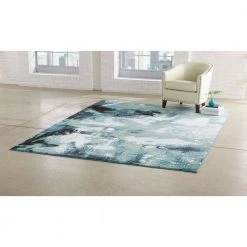 Home Decorators Collection Journey Blue/Green 9 ft. x 13 ft. Area Rug -Flora Home Decorators Soldes blue green home decorators collection area rugs 25058 77 1000
