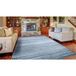 Home Decorators Collection Briar Blue 8 ft. x 10 ft. Area Rug -Flora Home Decorators Soldes blue home decorators collection area rugs 51167 4f 1000