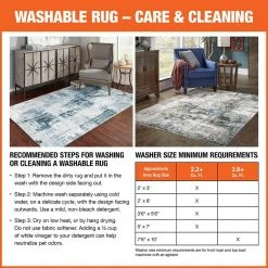 Home Decorators Collection Harmony Machine Washable Blue 7 ft. 6 in. x 10 ft. Abstract Polyester Indoor Area Rug -Flora Home Decorators Soldes blue home decorators collection area rugs 592463 a0 1000