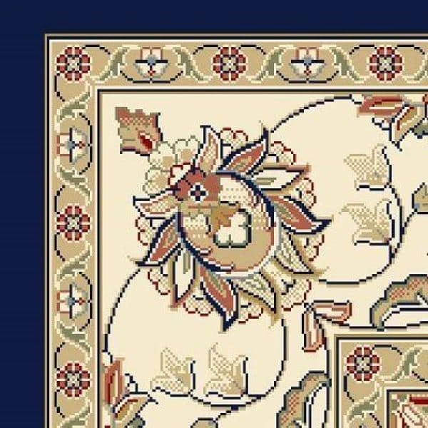 Home Decorators Collection Judith Blue/Ivory 5 ft. x 8 ft. Indoor Area Rug 5 Home Decorators Collection Judith Blue/Ivory 5 ft. x 8 ft. Indoor Area Rug - Image 3