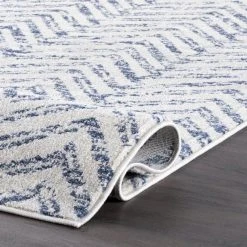 Home Decorators Collection Rosanne Geometric Herringbone Blue 8 ft. x 10 ft. Area Rug -Flora Home Decorators Soldes blue home decorators collection area rugs rzbd94a 8010 1f 1000