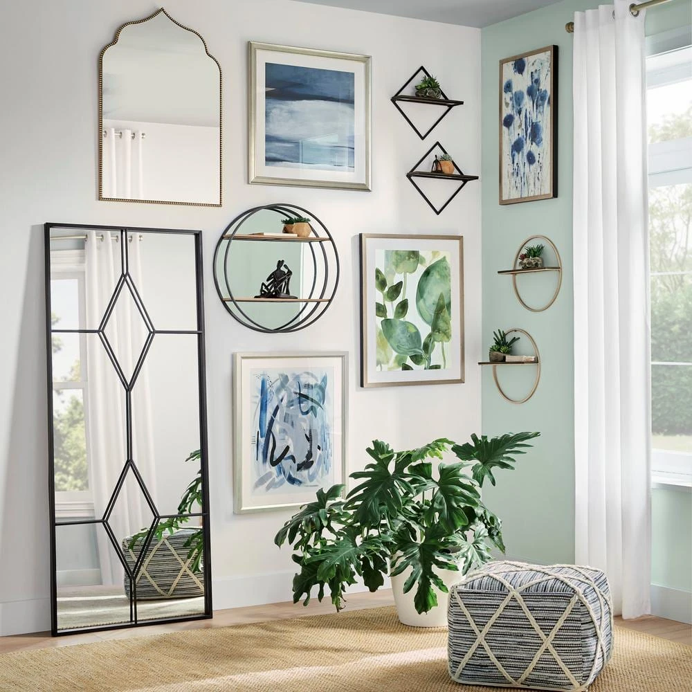 Home Decorators Collection Blue Cross Woven Square Floor Pouf Ottoman (20 in.) 8 Home Decorators Collection Blue Cross Woven Square Floor Pouf Ottoman (20 in.) - Image 6