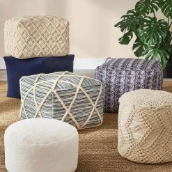 Home Decorators Collection Blue Cross Woven Square Floor Pouf Ottoman (20 in.) 22 Home Decorators Collection Blue Cross Woven Square Floor Pouf Ottoman (20 in.) -Flora Home Decorators Soldes blue home decorators collection ottomans mh 1829 77 1000
