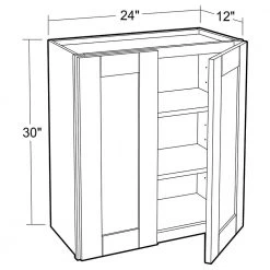 Home Decorators Collection Washington Vessel Blue Plywood Shaker Stock Assembled Wall Kitchen Cabinet Soft Close 24 in. x 30 in. x 12 in. -Flora Home Decorators Soldes blue thermofoil home decorators collection assembled kitchen cabinets w2430 wvb c3 1000