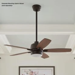 Home Decorators Collection Fawndale 46 in. Indoor Integrated LED Bronze Ceiling Fan with Light Kit, 5 Reversible Blades and Remote Control -Flora Home Decorators Soldes bronze home decorators collection ceiling fans with lights 52021 e1 1000