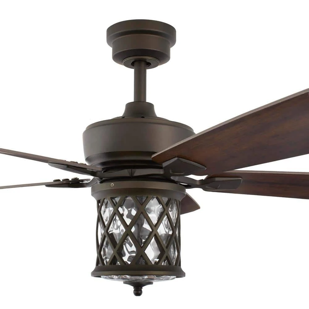 Home Decorators Collection Pine Meadows 52 in. Indoor/Outdoor LED Bronze Damp Rated Downrod Ceiling Fan with Dimmable Light Kit and Remote Control 17 Home Decorators Collection Pine Meadows 52 in. Indoor/Outdoor LED Bronze Damp Rated Downrod Ceiling Fan with Dimmable Light Kit and Remote Control - Image 15