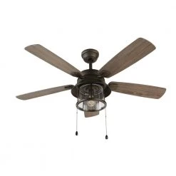 Home Decorators Collection Shanahan 52 in. Indoor/Outdoor LED Bronze Ceiling Fan with Light Kit, Downrod and Reversible Blades -Flora Home Decorators Soldes bronze home decorators collection ceiling fans with lights 59201 40 1000