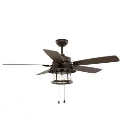 Home Decorators Collection Shanahan 52 in. Indoor/Outdoor LED Bronze Ceiling Fan with Light Kit, Downrod and Reversible Blades -Flora Home Decorators Soldes bronze home decorators collection ceiling fans with lights 59201 c3 1000