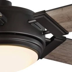 Home Decorators Collection Blakeridge 60 in. White Color Changing Integrated LED Bronze Indoor/Outdoor Ceiling Fan with Light Kit and Remote -Flora Home Decorators Soldes bronze home decorators collection ceiling fans with lights 59260 4f 1000