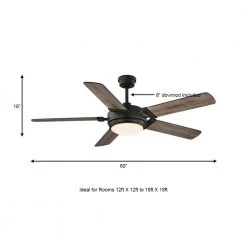 Home Decorators Collection Blakeridge 60 in. White Color Changing Integrated LED Bronze Indoor/Outdoor Ceiling Fan with Light Kit and Remote -Flora Home Decorators Soldes bronze home decorators collection ceiling fans with lights 59260 a0 1000