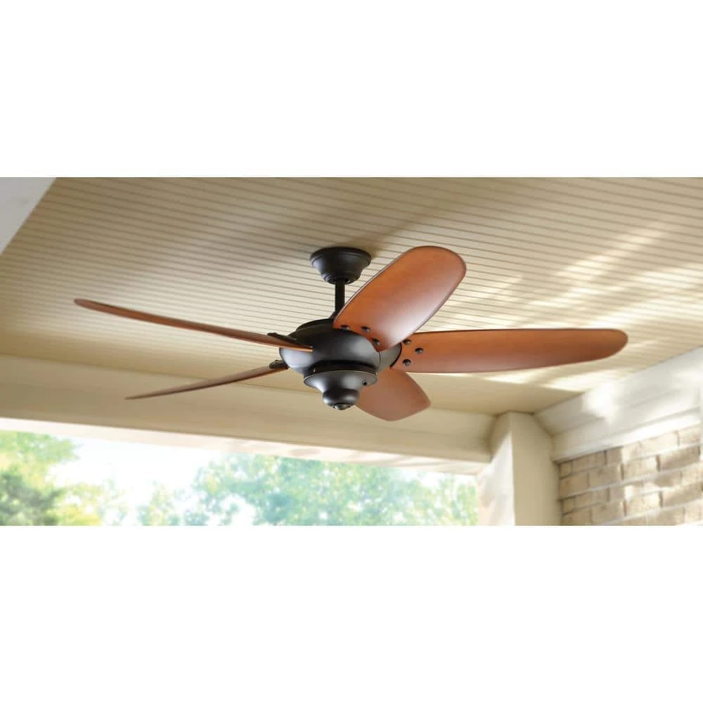 Home Decorators Collection Altura 60 in. Indoor/Outdoor Oil-Rubbed Bronze Ceiling Fan with Downrod and Reversible Motor; Light Kit Adaptable 5 Home Decorators Collection Altura 60 in. Indoor/Outdoor Oil-Rubbed Bronze Ceiling Fan with Downrod and Reversible Motor; Light Kit Adaptable - Image 3