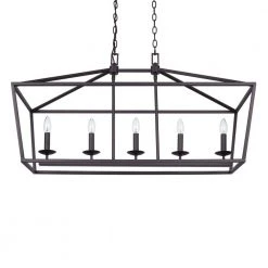 Home Decorators Collection Weyburn 5-Light 36 in. Bronze Caged Farmhouse Linear Island Hanging Chandelier for Kitchen 21 Home Decorators Collection Weyburn 5-Light 36 in. Bronze Caged Farmhouse Linear Island Hanging Chandelier for Kitchen -Flora Home Decorators Soldes bronze home decorators collection chandeliers 5 76201 1f 1000
