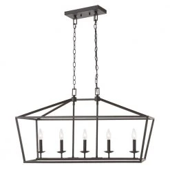 Home Decorators Collection Weyburn 5-Light 36 in. Bronze Caged Farmhouse Linear Island Hanging Chandelier for Kitchen 19 Home Decorators Collection Weyburn 5-Light 36 in. Bronze Caged Farmhouse Linear Island Hanging Chandelier for Kitchen -Flora Home Decorators Soldes bronze home decorators collection chandeliers 5 76201 c3 1000