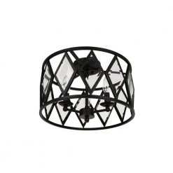 Home Decorators Collection Tessali 16 in. 3-Light Bronze Prismatic Glass Flush Mount Ceiling Light -Flora Home Decorators Soldes bronze home decorators collection flush mount lights 20364 001 4f 1000