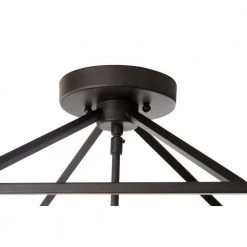 Home Decorators Collection Weyburn 16.5 in. 4-Light Bronze Semi-Flush Mount Kitchen Ceiling Light Fixture -Flora Home Decorators Soldes bronze home decorators collection flush mount lights c5596 1d 1000