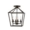 Home Decorators Collection Weyburn 16.5 in. 4-Light Bronze Semi-Flush Mount Kitchen Ceiling Light Fixture -Flora Home Decorators Soldes bronze home decorators collection flush mount lights c5596 64 1000