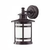 Home Decorators Collection Oil-Rubbed Bronze Motion Sensor Outdoor Integrated LED Wall Lantern Sconce -Flora Home Decorators Soldes bronze home decorators collection outdoor sconces jaq1691l 2 64 1000