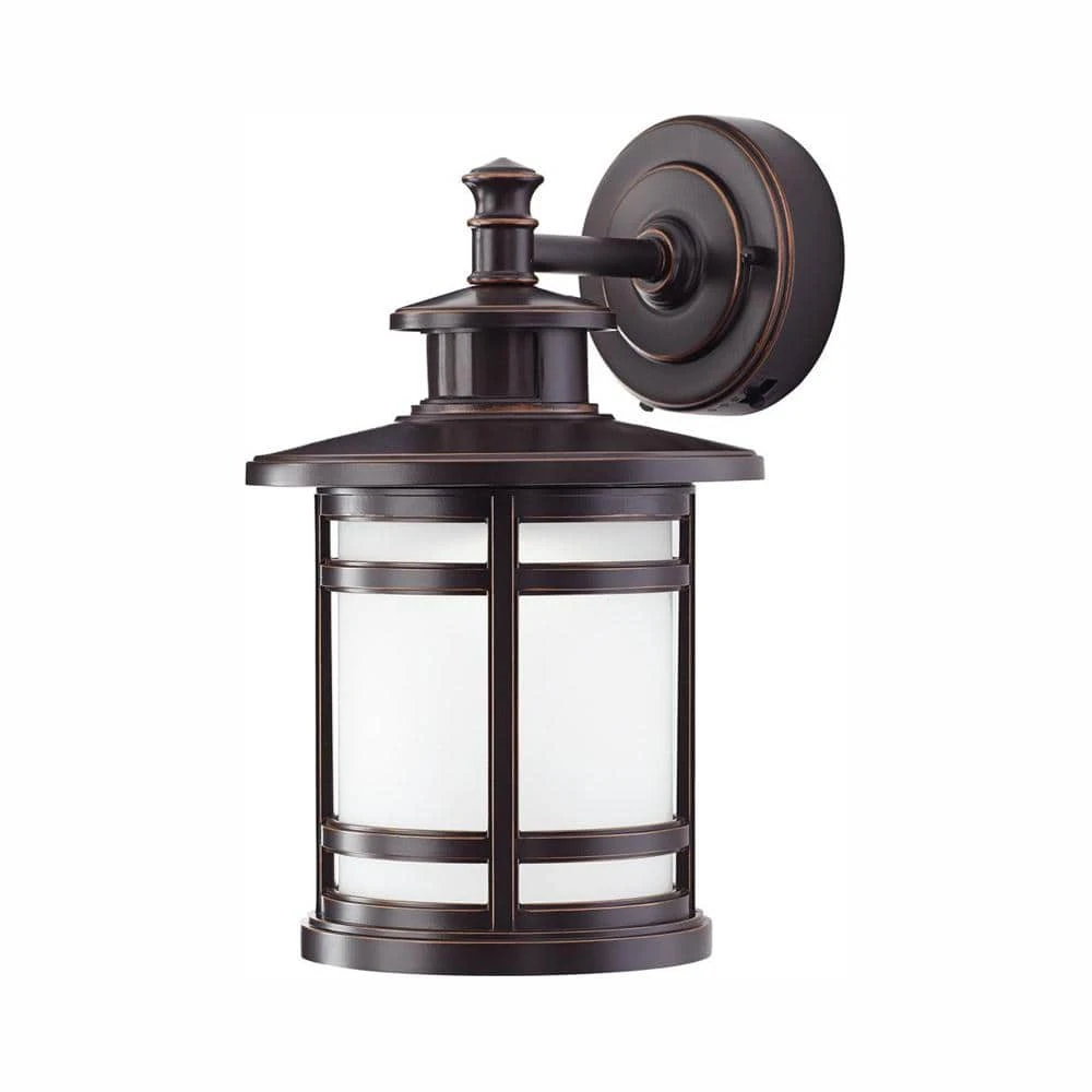 Home Decorators Collection Oil-Rubbed Bronze Motion Sensor Outdoor Integrated LED Wall Lantern Sconce 3 Home Decorators Collection Oil-Rubbed Bronze Motion Sensor Outdoor Integrated LED Wall Lantern Sconce