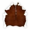 Home Decorators Collection Natural Cowhide Brown and White 5 ft. x 7 ft. Animal Shape Area Rug -Flora Home Decorators Soldes brown and white home decorators collection area rugs v301000001brwh 64 1000