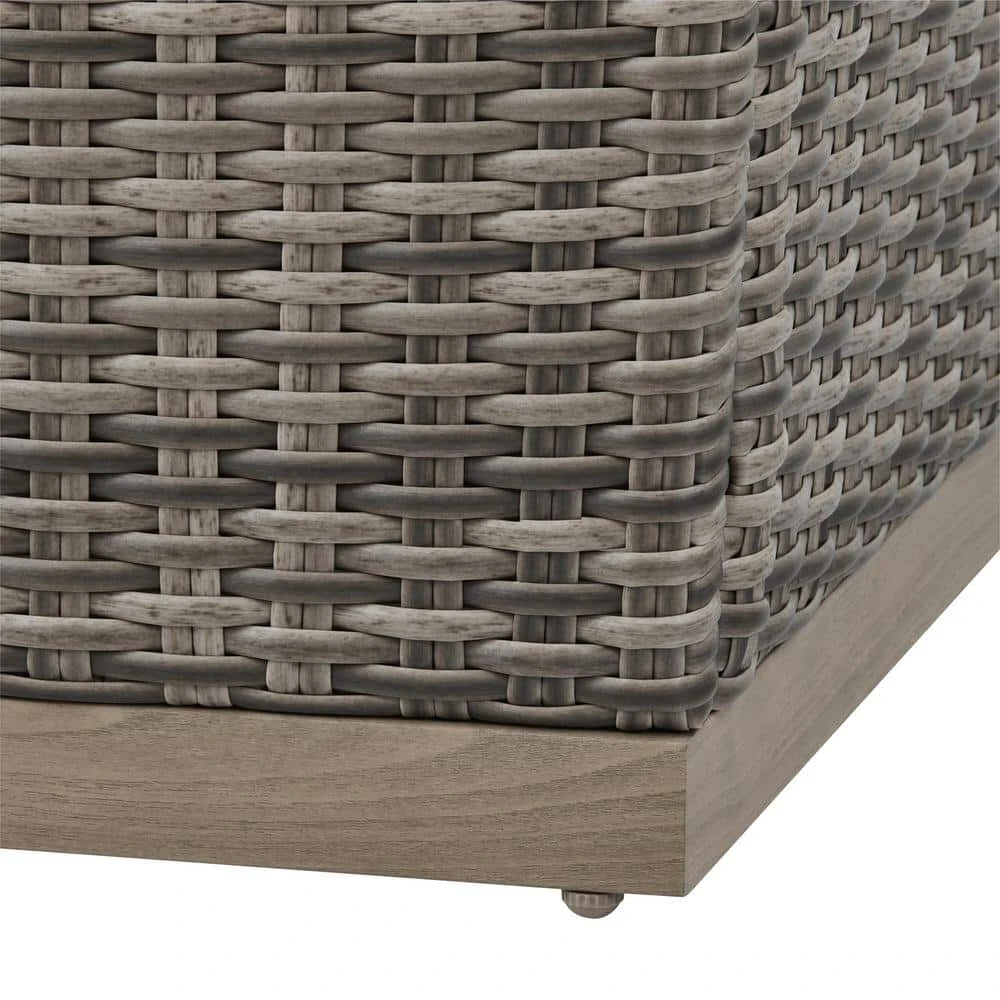 Home Decorators Collection Avondale 25.98 in. x 25 in. Rectangular Steel Propane Gas Brown Fire Pit 8 Home Decorators Collection Avondale 25.98 in. x 25 in. Rectangular Steel Propane Gas Brown Fire Pit - Image 6