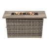 Home Decorators Collection Avondale 25.98 in. x 25 in. Rectangular Steel Propane Gas Brown Fire Pit -Flora Home Decorators Soldes brown home decorators collection gas fire pits fhws80124 64 1000