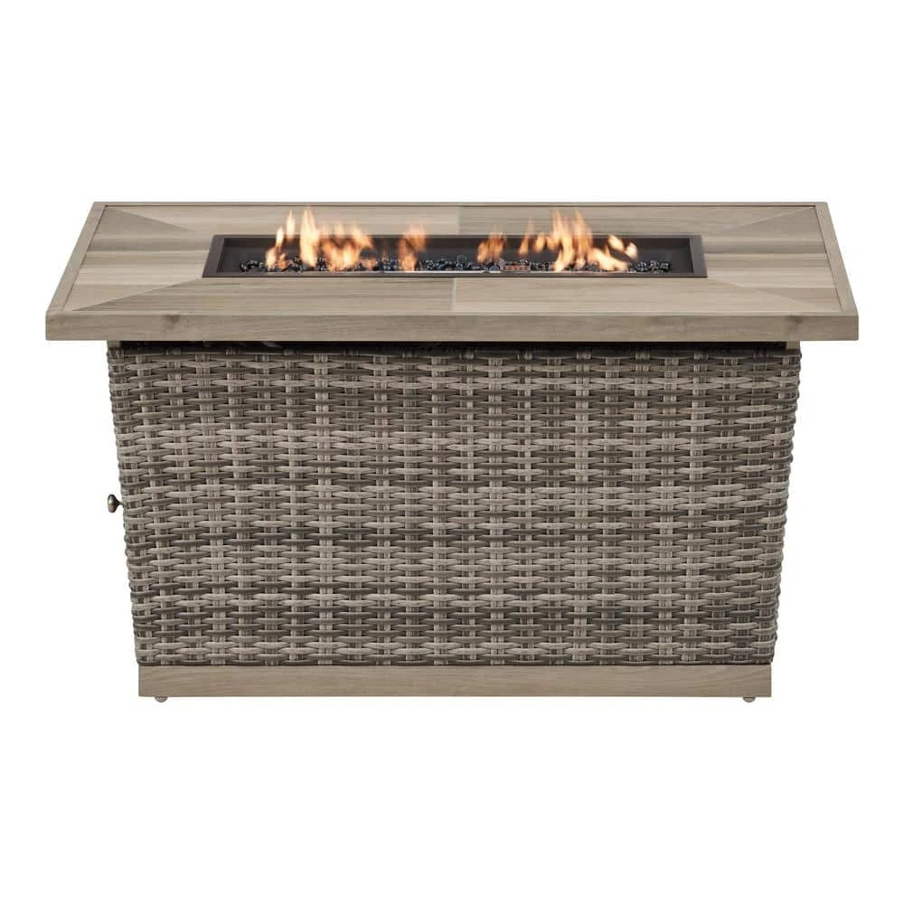 Home Decorators Collection Avondale 25.98 in. x 25 in. Rectangular Steel Propane Gas Brown Fire Pit 3 Home Decorators Collection Avondale 25.98 in. x 25 in. Rectangular Steel Propane Gas Brown Fire Pit