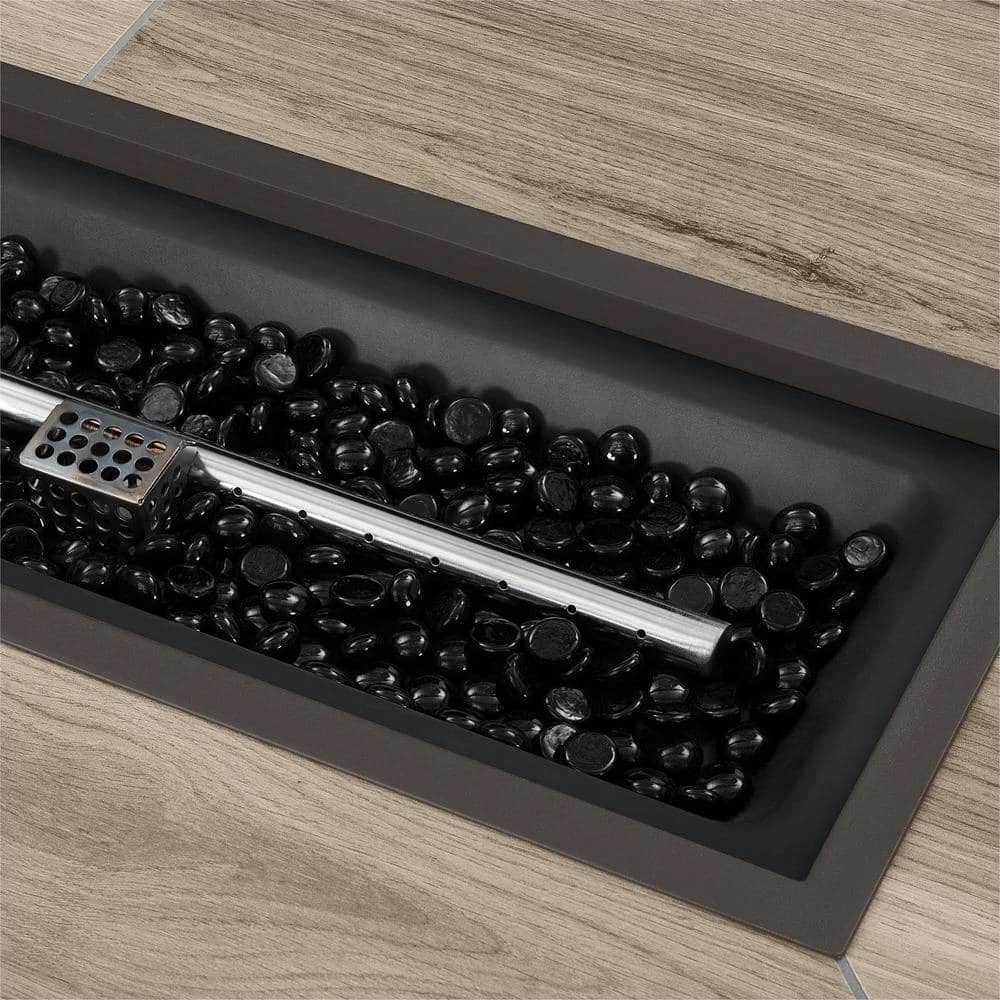 Home Decorators Collection Avondale 25.98 in. x 25 in. Rectangular Steel Propane Gas Brown Fire Pit 6 Home Decorators Collection Avondale 25.98 in. x 25 in. Rectangular Steel Propane Gas Brown Fire Pit - Image 4