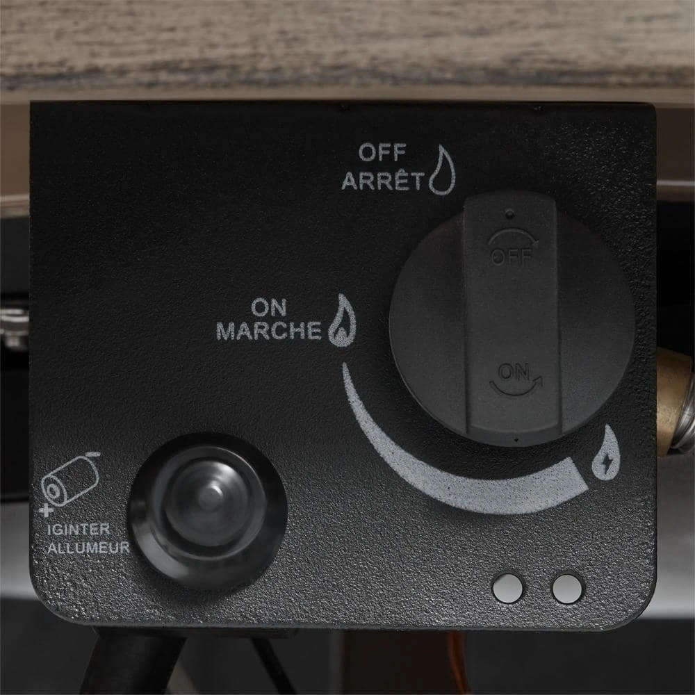 Home Decorators Collection Hayden 36.02 in. x 25 in. Round Steel Propane Gas Brown Fire Pit 9 Home Decorators Collection Hayden 36.02 in. x 25 in. Round Steel Propane Gas Brown Fire Pit - Image 7