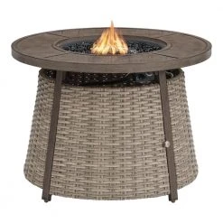Home Decorators Collection Hayden 36.02 in. x 25 in. Round Steel Propane Gas Brown Fire Pit 11 Home Decorators Collection Hayden 36.02 in. x 25 in. Round Steel Propane Gas Brown Fire Pit -Flora Home Decorators Soldes brown home decorators collection gas fire pits fhws80126 40 1000