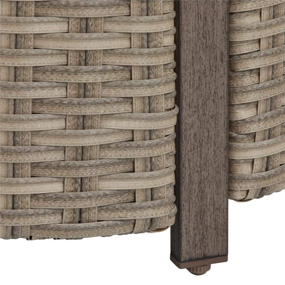 Home Decorators Collection Hayden 36.02 in. x 25 in. Round Steel Propane Gas Brown Fire Pit 8 Home Decorators Collection Hayden 36.02 in. x 25 in. Round Steel Propane Gas Brown Fire Pit - Image 6