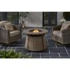 Home Decorators Collection Hayden 36.02 in. x 25 in. Round Steel Propane Gas Brown Fire Pit -Flora Home Decorators Soldes brown home decorators collection gas fire pits fhws80126 64 1000